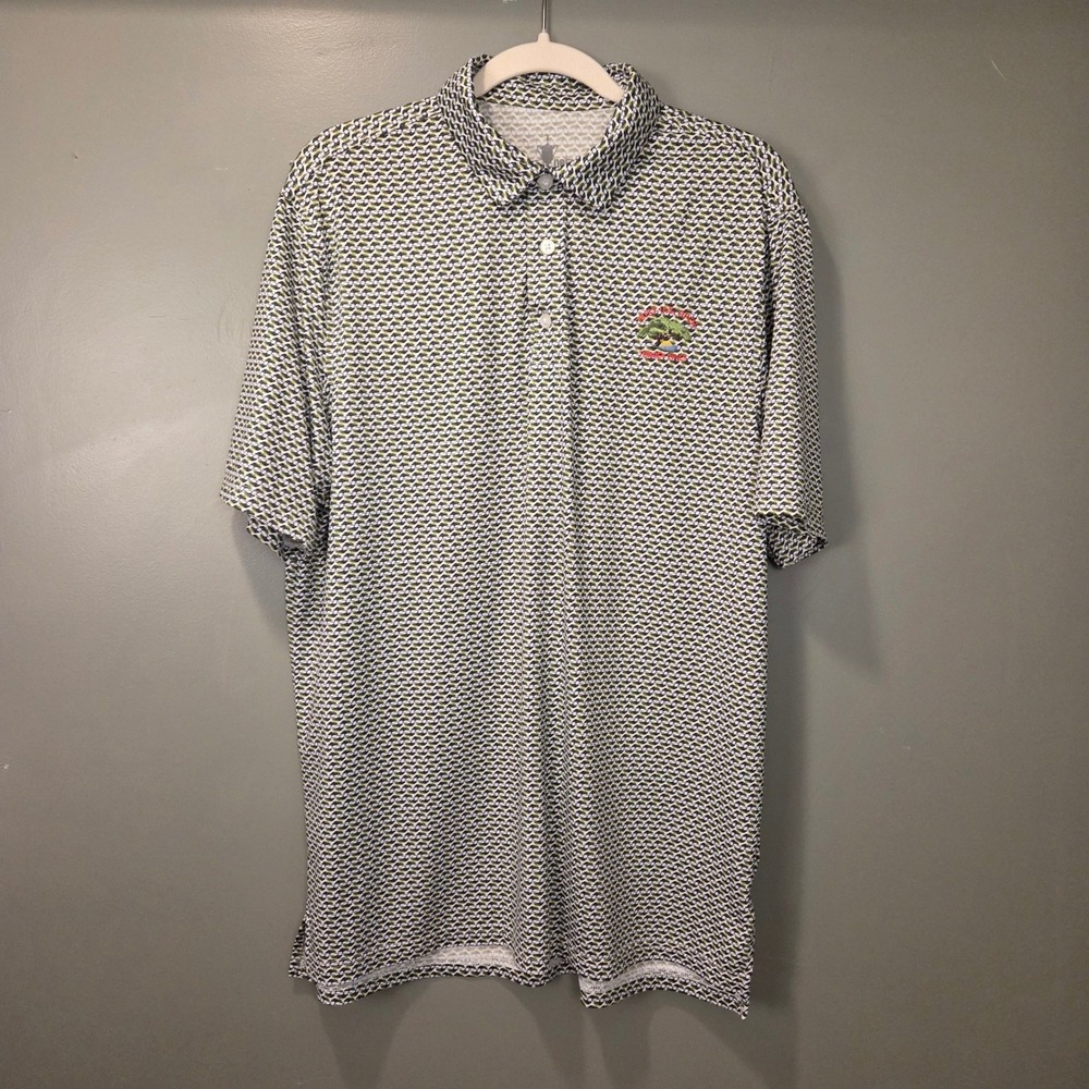 Torrey Pines 121st US Open Men's Golf Polo Shirt Size‎ L All Over Tree Print